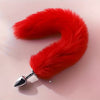 plug Anal sexy de cola de zorro en color rojo para cosplay, bondage