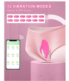 Vibrador para panty| estimulador de vagina y clitoris |  inalámbrico con app 12 modos y cargador usb