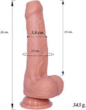 Consolador | Dildo  | realista de silicona 8" pulgadas con prepucio móvil