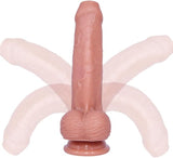 Consolador | Dildo  | realista de silicona 8" pulgadas con prepucio móvil