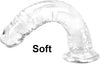 Dildo jelly flexible transparente