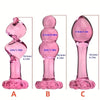 plug Anal de vidrio rosa
