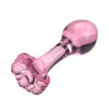 plug Anal de vidrio rosa