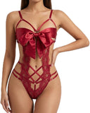 Women Sexy Lingerie Set| Lenceria Rojo vino, tirad ajustables