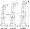 Dildo jelly flexible transparente