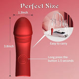 Vibrador de dedo para mujer | 10 modos de vibración y función de calor |usb