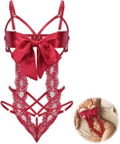 Women Sexy Lingerie Set| Lenceria Rojo vino, tirad ajustables
