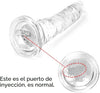 Dildo jelly flexible transparente