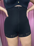 Short control de abdomen cintura alta con zipper y ganchitos