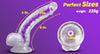 Dildo realista jelly  transparente 8"