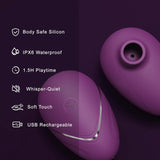 Vibrador con succión para mujer