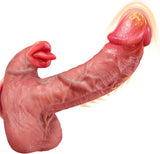 Consolador Anal Vibrador con Empuje de 8.5 Pulgadas 5 en 1