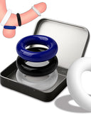 Juego de 4 Anillos de silicona para mejorar la erección