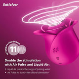 Satisfyer Pro 2 Modern Blossom Vibrator Sex Toy | Rosa vibrador de succión