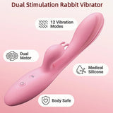 Vibrador | Juguete con vibrador de punto G realista, 12 modos de vibración| Rosado