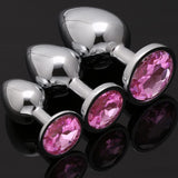 plugs Anales con gema rosada