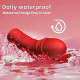 Vibrador de dedo para mujer | 10 modos de vibración y función de calor |usb