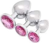 plugs Anales con gema rosada
