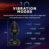 Plug anal  Vibrador con 10 modos de vibración e iluminación LED