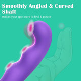 Vibrador de punto G, punta curvada  |