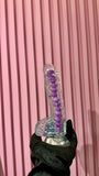 Dildo realista jelly  transparente 8"