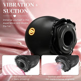 Vibrador de succión | estimulador | 10 modos de succión | rosa para mujer Negro