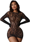 Body de malla animal print para mujer| Talla única