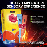 Sensación de doble temperatura para sexo oral |Gotas orales menta y toronja 10ml