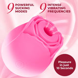 Vibrador de succión de juguete rosa para mujer