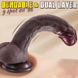 Consolador | Dildo | realista de silicona de 7.8 pulgadas de largo| Juguetes para adultos con fuerte ventosa