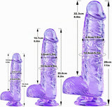 Dildo Jelly Flexible morado