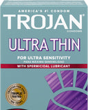 TROJAN Ultrathin - Condón sensitivo ultradelgado con espermicida