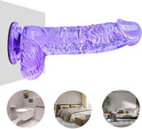 Dildo Jelly Flexible morado