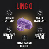 Anillo de lengua vibratorio para sexo oral