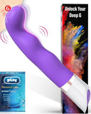 Vibrador de punto G, punta curvada  |