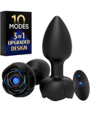 Plug anal  Vibrador con 10 modos de vibración e iluminación LED