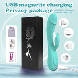 Juguete con vibrador de punto G realista, 7 modos de vibración de 8.4 pulgadas| Morado