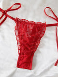 Women Sexy Lingerie Set|Conjunto de lencería sexy de malla transparente de lunares con lazo elástico y fruncido de 2 piezas, Talla M panty ajustable