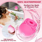 Vibrador de succión de juguete rosa para mujer