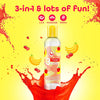 Lubricante 3some - Masaje sensual, lubricante, sensación caliente, 3 en 1 sabor a fresa y banana