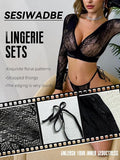 Women Sexy Lingerie Set|Conjunto de lencería sexy de 2 piezas para mujer. Talla U