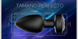 plug Anal de silicona color negro con control| 10 modos vibración