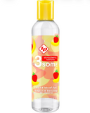 Lubricante 3some - Masaje sensual, lubricante, sensación caliente, 3 en 1 sabor a fresa y banana
