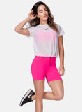 Blusa en malla de mujer con cordón / blanco