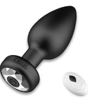 plug Anal de silicona color negro con control| 10 modos vibración