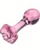 Plug Anal de vidrio rosa