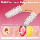 Preservativos de dedos con textura, accesorios para vibradores de dedos, vagina, estimulador del punto G, pezón, BDSM