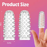 Preservativos de dedos con textura, accesorios para vibradores de dedos, vagina, estimulador del punto G, pezón, BDSM