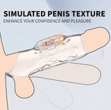 Extensor| Anillo vibratorio para el pene, manga de ampliación, vibrador de perineo, mejora la erección y eyaculación
