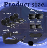 BDSM |Kit de Restricciones de bondage| color negro
